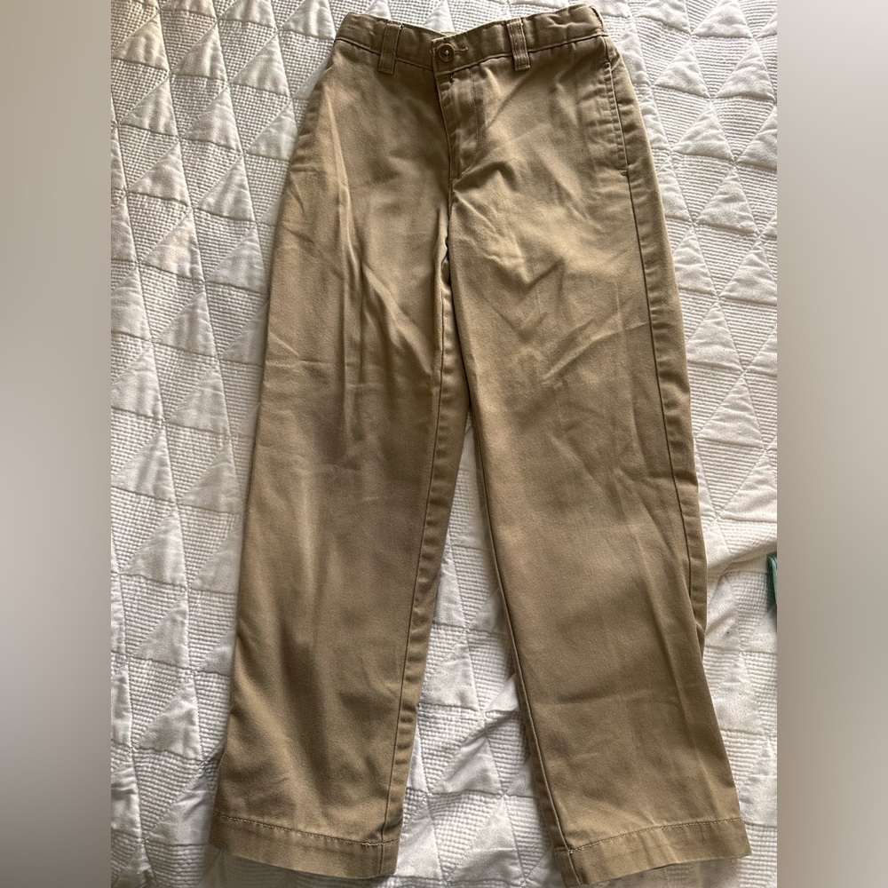 Lands' End Kids' Khaki Casual Uniform Pants